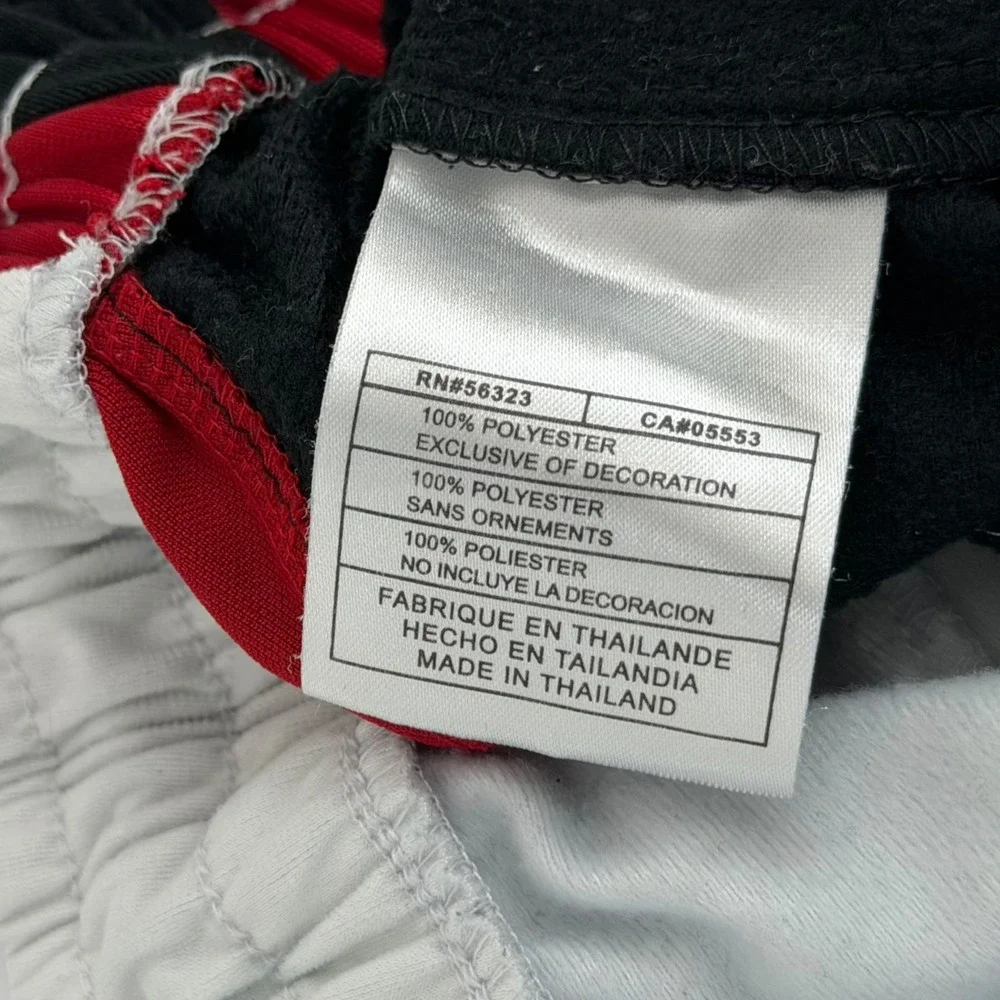 Jordan Mens Large Track Pants White Black Red Jumpman Snap Leg Zip Athletic